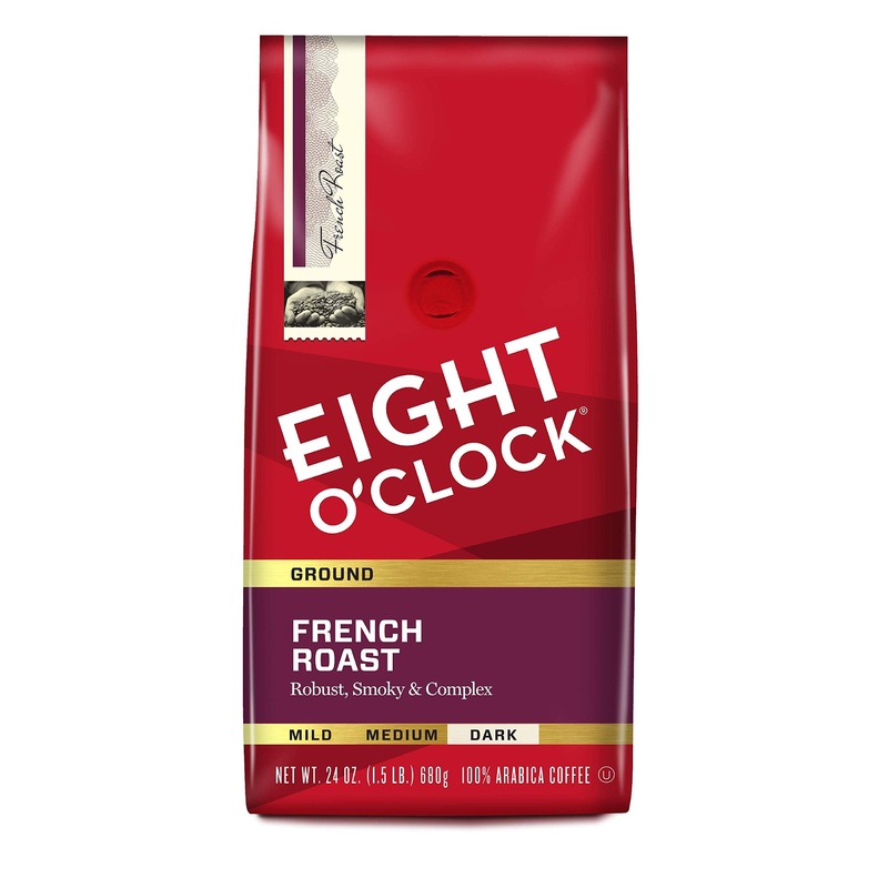 Eight O'Clock Ground Coffee, French Roast, 24 Ounce