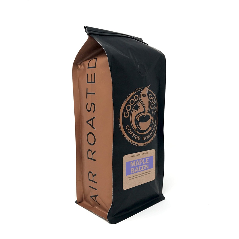 Good As Gold Coffee Roasters - Maple Bacon Flavored Whole Bean Coffee, 12 Oz