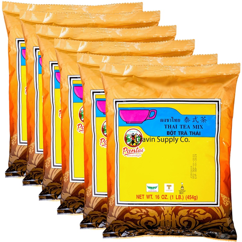 Pantai Thai Tea Mix - Authentic Restaurant-Quality Flavor For Homemade Premium Thai Iced Tea - 16 Ounces - Rich & Aromatic