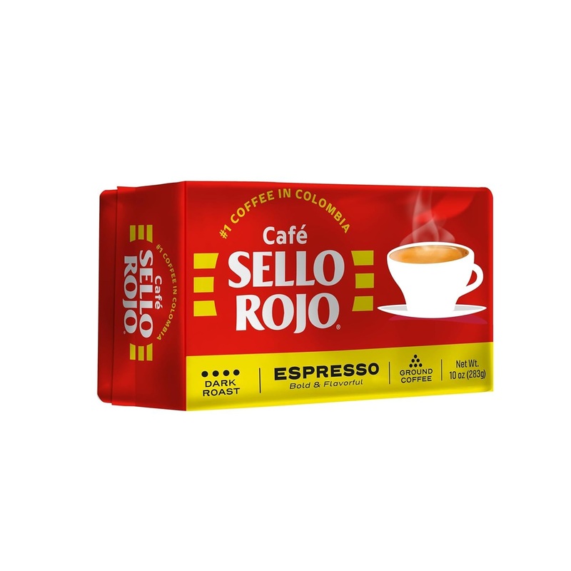Sello Rojo, Espresso Brick, 10 Oz, Pack Of 6