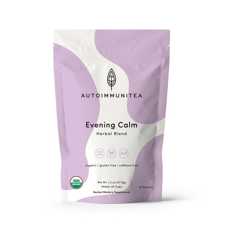 Autoimmunitea - Aip Stress Relief, Bedtime Blend For Restful Sleep, Calming Tea For Stress, Lavender, Tulsi, Passion Flower Orga