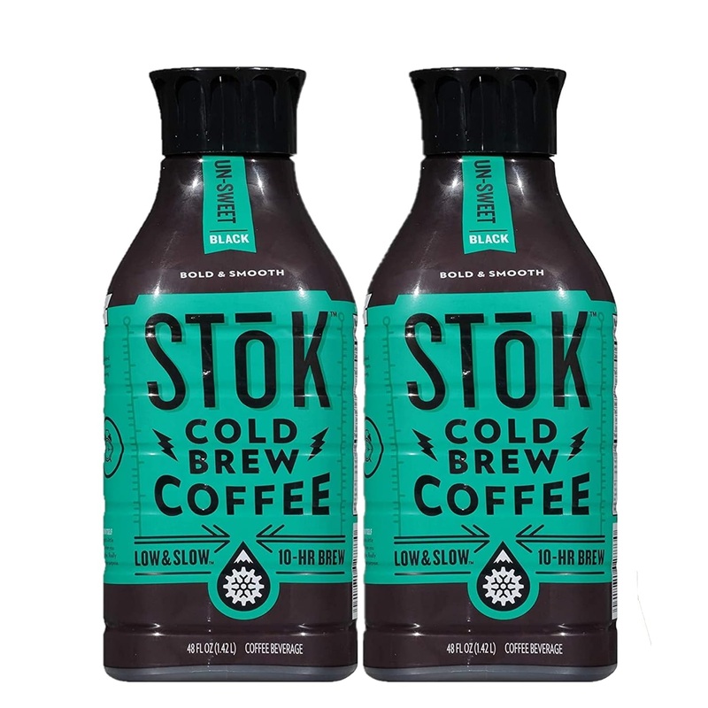 Azeko Stok Cold Brew Coffee Unsweetened 48 Oz (2 Pack)