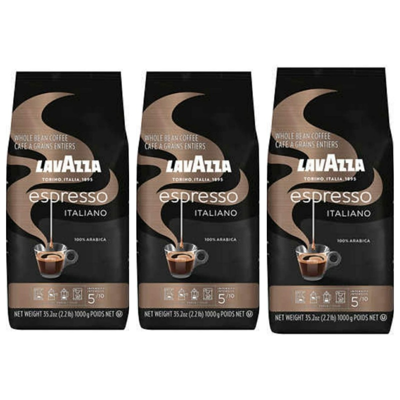 Generic Lavazza Espresso Italiano Whole Bean Coffee Bulk 3 Pack - 35.2 Oz Per Bag - 105.6 Oz Total - 100 Arabica Coffee