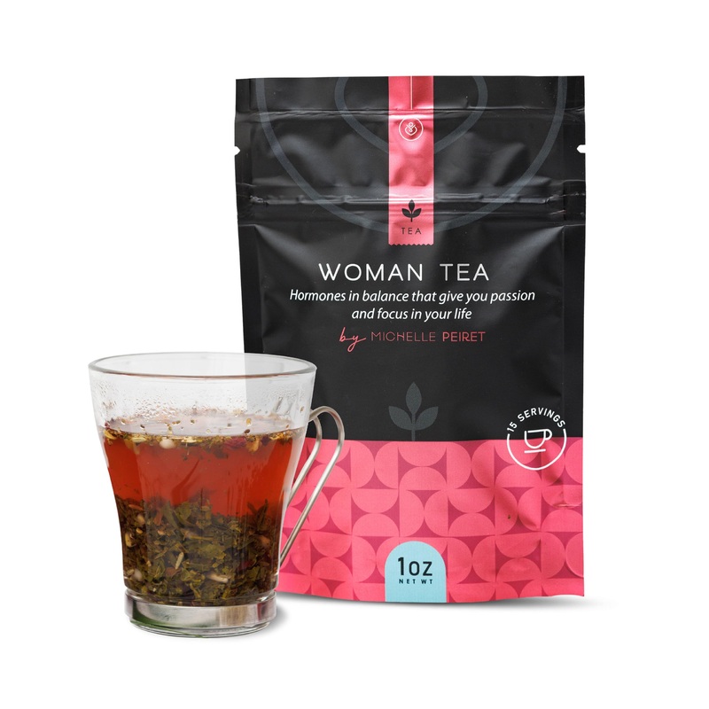Michelle Peiret Woman Tea, Fenugreek And Fenugreek Tea With Fennel Seed, Hormonal Balance Support & Feminine Wellness, Strawberr