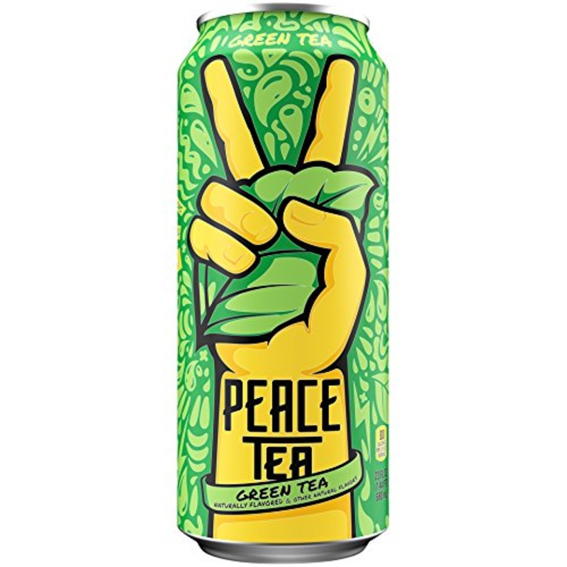 Peace Tea Green Sweet Iced Tea Drinks, 23 Fl Oz, 12 Pack