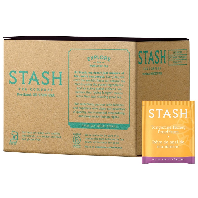 Stash Tea Tangerine Honey Daydream White Tea - Caffeinated, Non-Gmo Project Verified Premium Tea With No Artificial Ingredients,