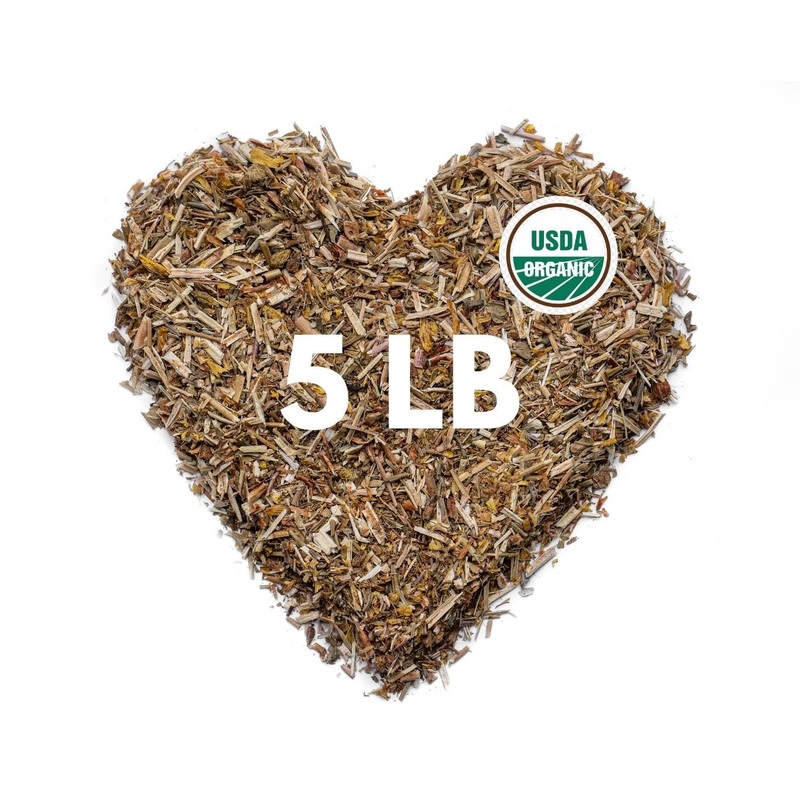 Super Value Pack 5 Lb - Organic St Johns Wort Tea - Saint Johns Wart - Stress Relief - Nervous System Support