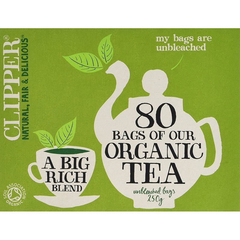 Clipper Organic Everyday Tea Bags (80) - Pack Of 2