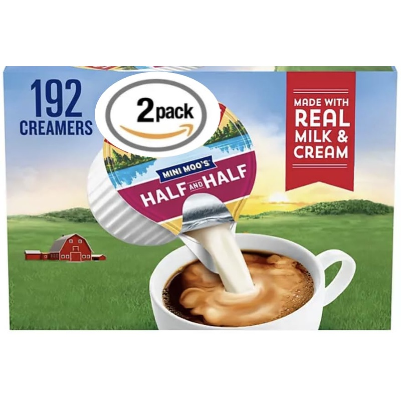 Coffee Creamer Singles Half & Half Creamer Singles, 192 Count (2 Pack)