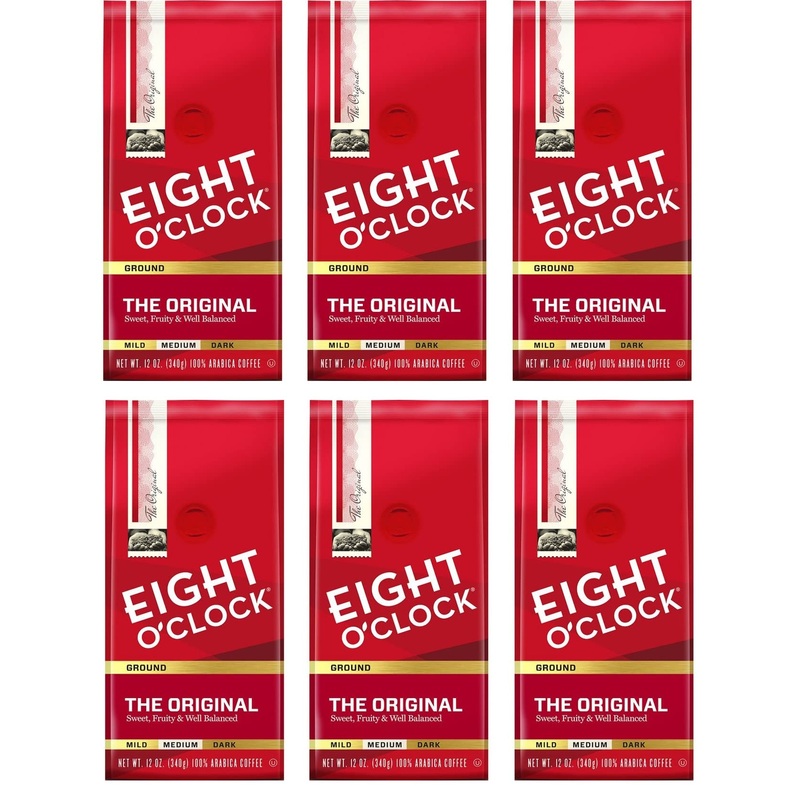 Eight O'Clock Coffee Original Ground, 12 Oz (Pack Of 6)