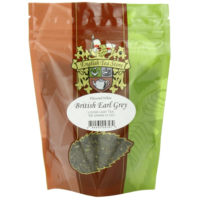 English Tea Store Loose Leaf, British Earl Grey Flavored White Tea, 2 Ounce
