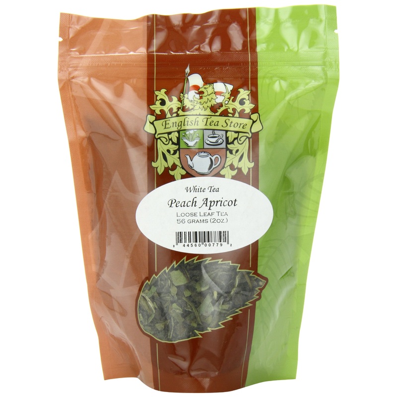 English Tea Store Loose Leaf, Peach Apricot White Tea, 2 Ounce