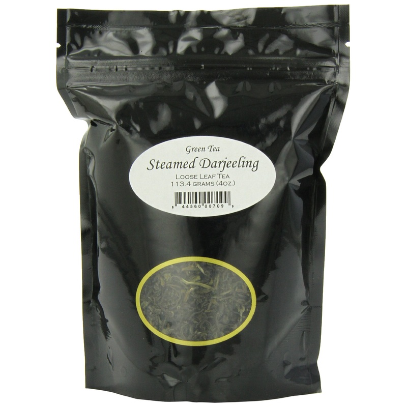 English Tea Store Loose Leaf, Steamed Darjeeling Green Tea Pouches, 4 Ounce