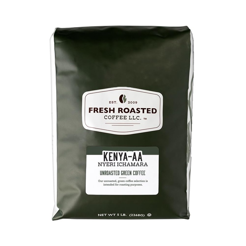 Fresh Roasted Coffee, Unroasted Kenya Aa, Kosher, 5 Pound