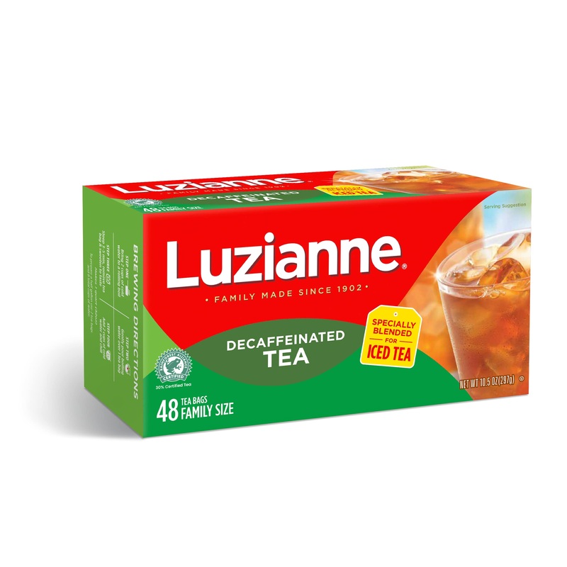 Luzianne Decaffeinated Iced Tea Bags, Specially Blended For Iced Tea, 48 Count