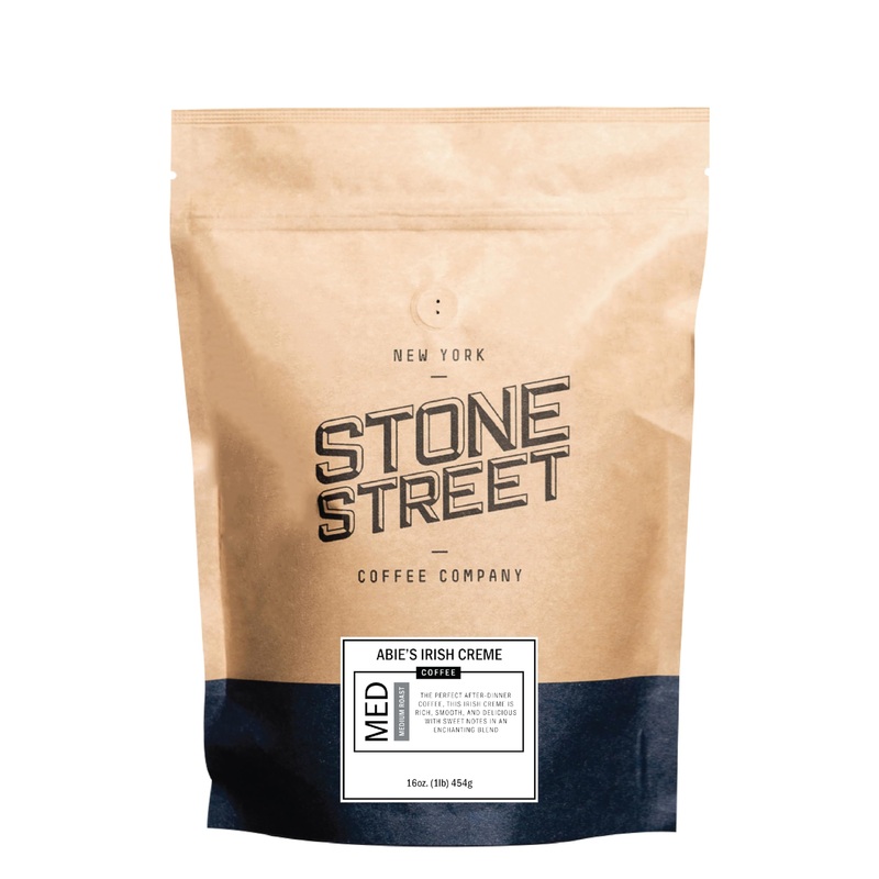 Stone Street Flavored Ground Coffee, Irish Creme, Freshly Roasted, 100% Colombian Arabica, Gourmet Coffee, Medium Roast, 1 Lb