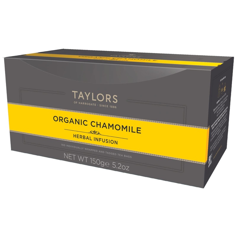 Taylors Of Harrogate Organic Chamomile Herbal Tea, 100 Teabags