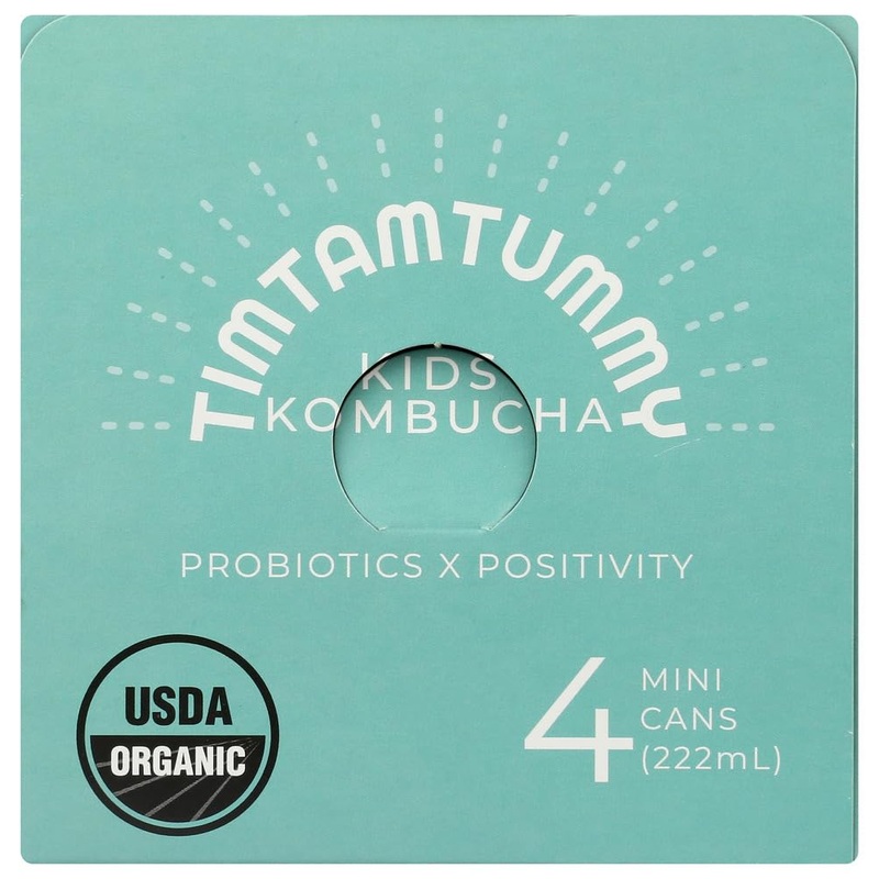 Tim Tam Tummy Organic Grape Day To Shine Kids Kombucha 4 Pack, 7.5 Fz