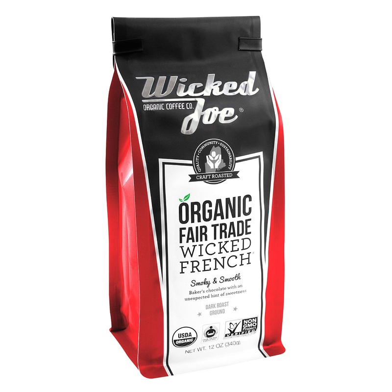 Wicked Joe Coffee Wicked French Ground, 12 Oz, Red