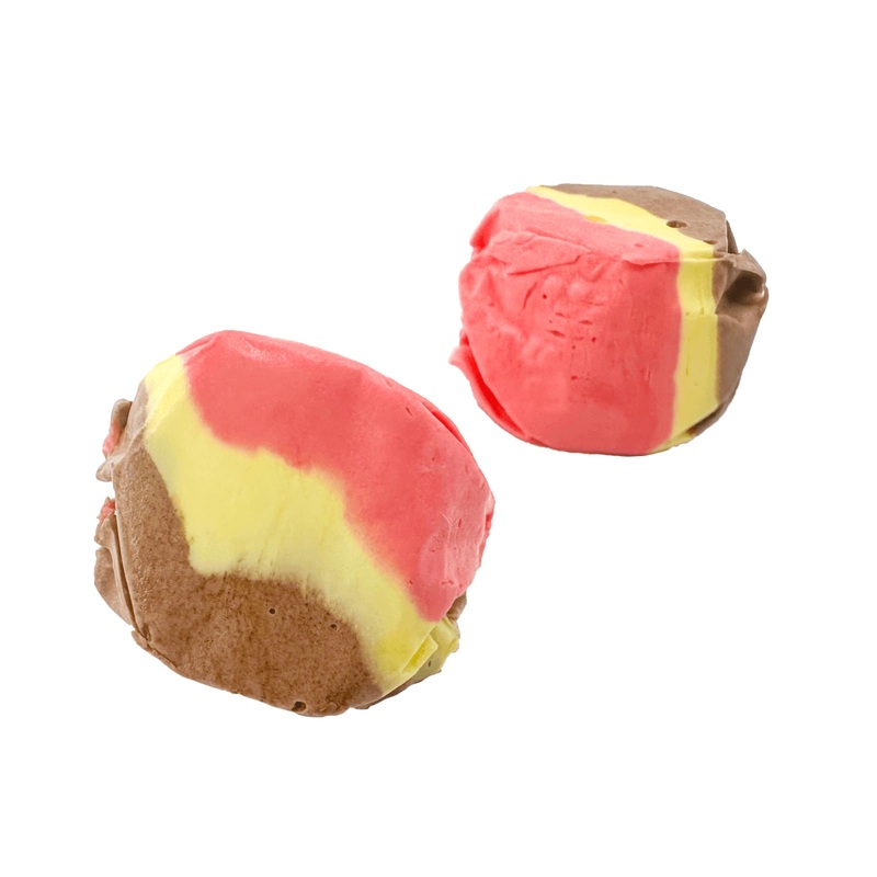 Banana Split Salt Water Taffy By Snack Attack, Individually Wrapped Bulk 5Lb Bag - Chewy Saltwater Taffy Candy | Gluten-Free, Nu