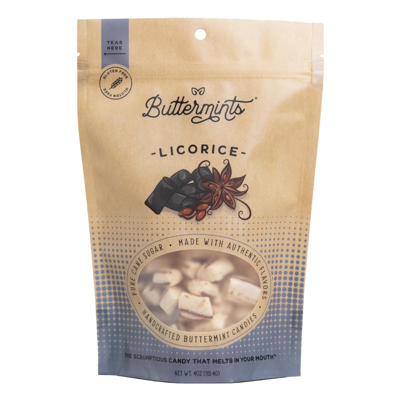 Buttermints Licorice, Butter Mints Gluten-Free Candy Soft Butter Taste, Unexpectedly Scrumptious (4 Servings)