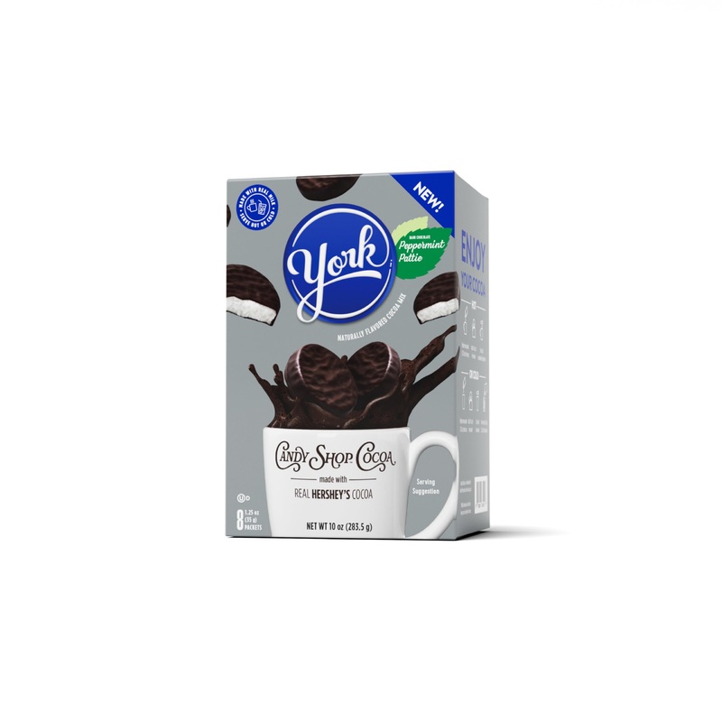 Candy Shop Cocoa York Peppermint Pattie Cocoa Mix Hot Chocolate Make Hot Or Iced Cocoa Made With Real Milk Gluten Free 1.25 Oz P