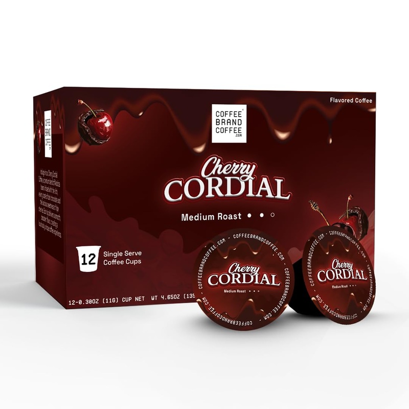 Cherry Cordial Coffee Kcups | Spices And Rich | Spring Edition Specialty Arabica Coffee | Sweetness, Spice, Fruitiness, And Nutt