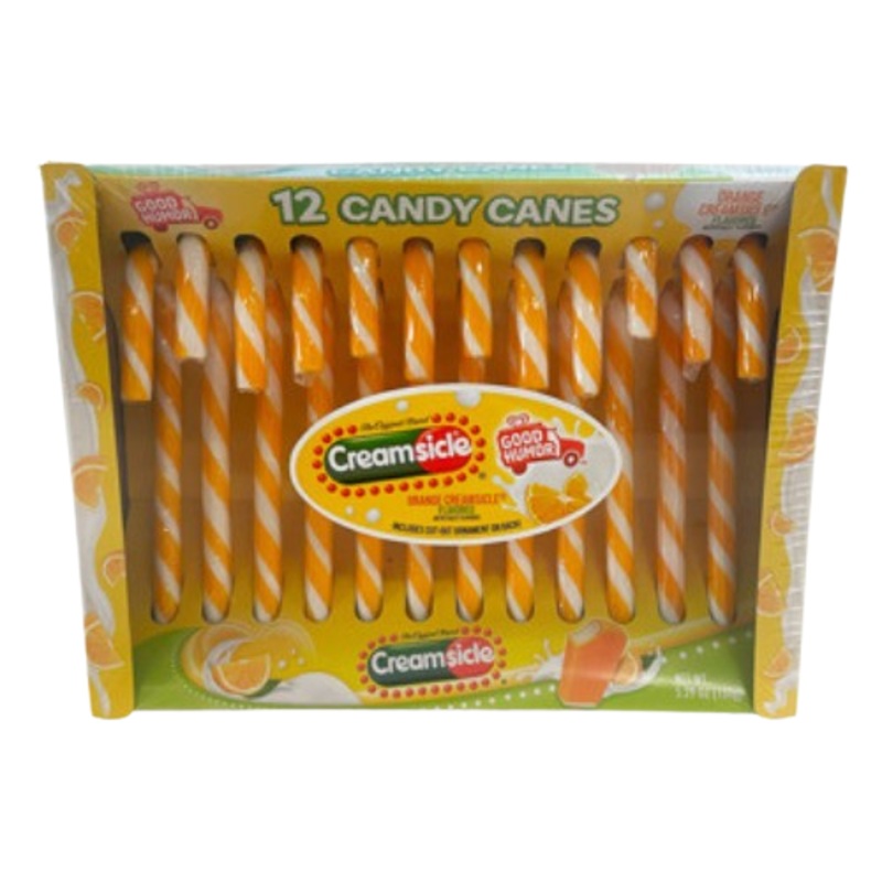 Good Humor Creamsicle Candy Canes 12 count 5.29 oz. Box