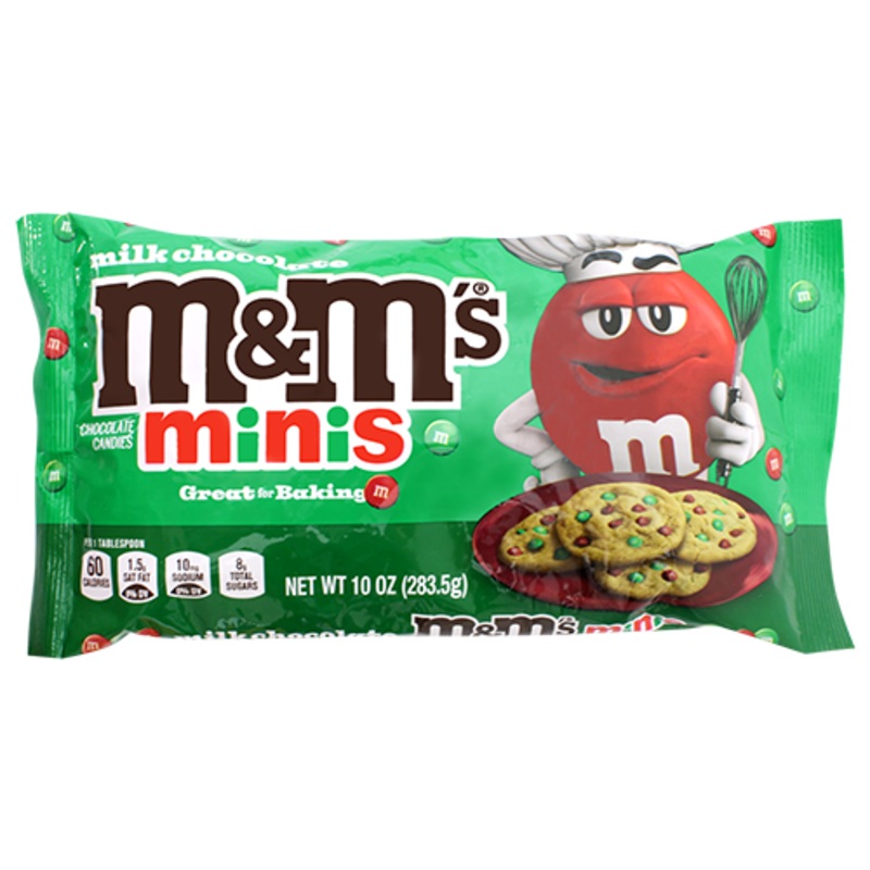 M&M Minis Christmas Baking Chips 10 oz. Bag