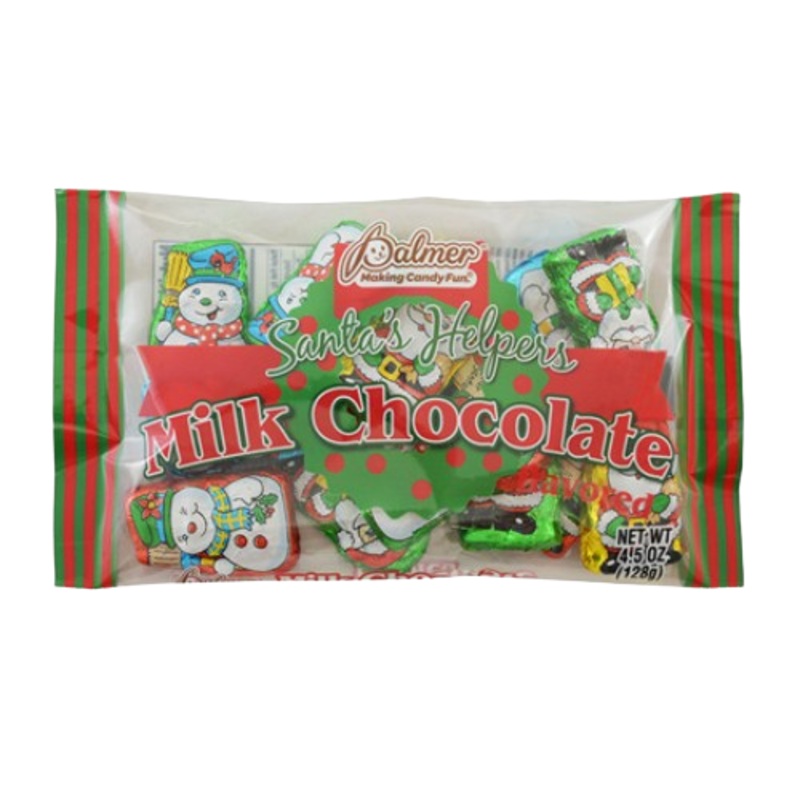 Palmer Santa's Helpers Milk Chocolate Foil Wrapped 4.5 oz.