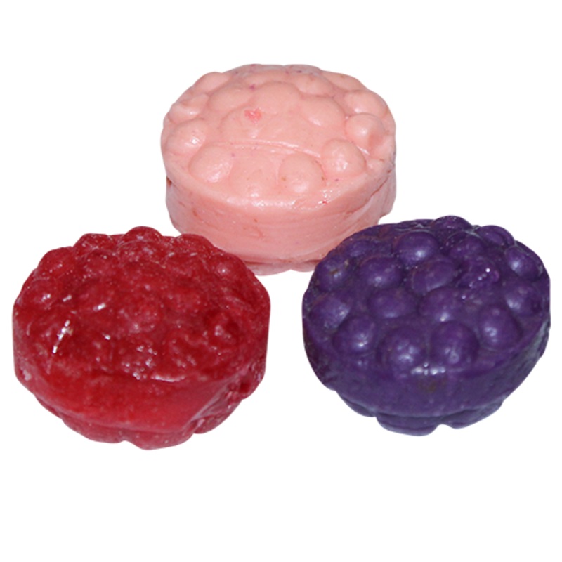 Premium Belgian Chocolate Chocolate Filled Raspberry Hard Candy Collection 1 lb. Tub