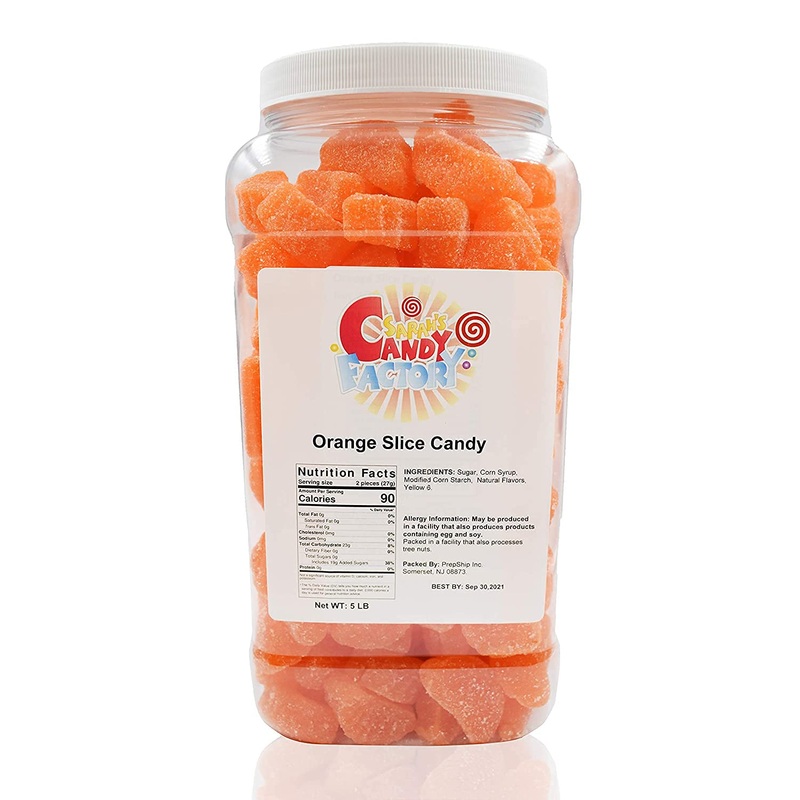 Sarah'S Candy Factory Orange Slice Candy (5 Lbs In Jar)