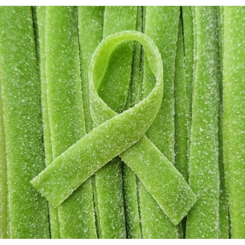 Smarty Stop Sour Gummy Candy Strips (Green Apple, 1 Pound)