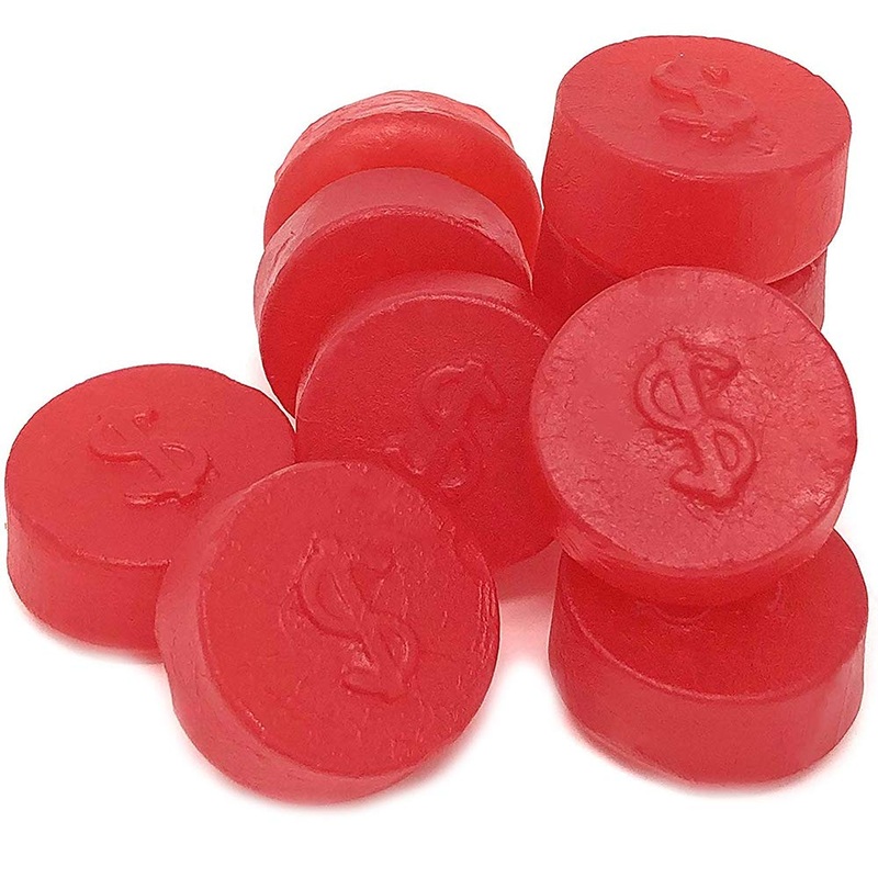 Sweetgourmet Cherry Juju Coins | Bulk Unwrapped Soft Candy | 4 Pounds