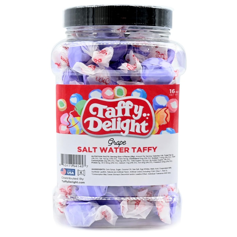 Taffy Delight Salt Water Taffy (16Oz, Grape)