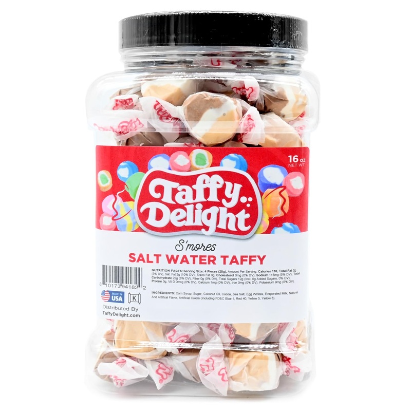 Taffy Delight Salt Water Taffy (16Oz, Smores)