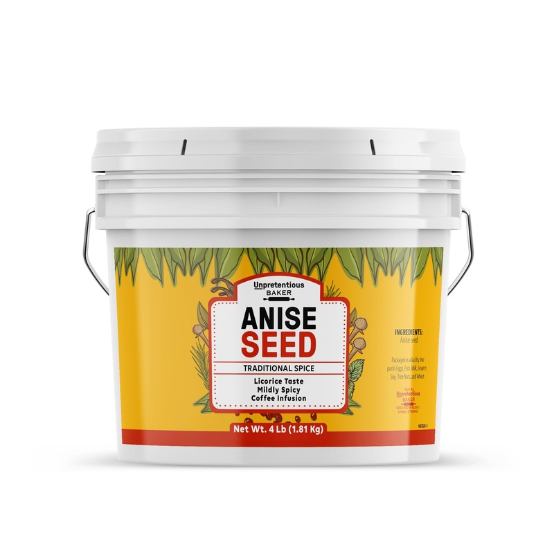 Unpretentious Anise Seed, 1 Gallon, Licorice Flavored Whole Spice, Great For Meats, Pie Fillings