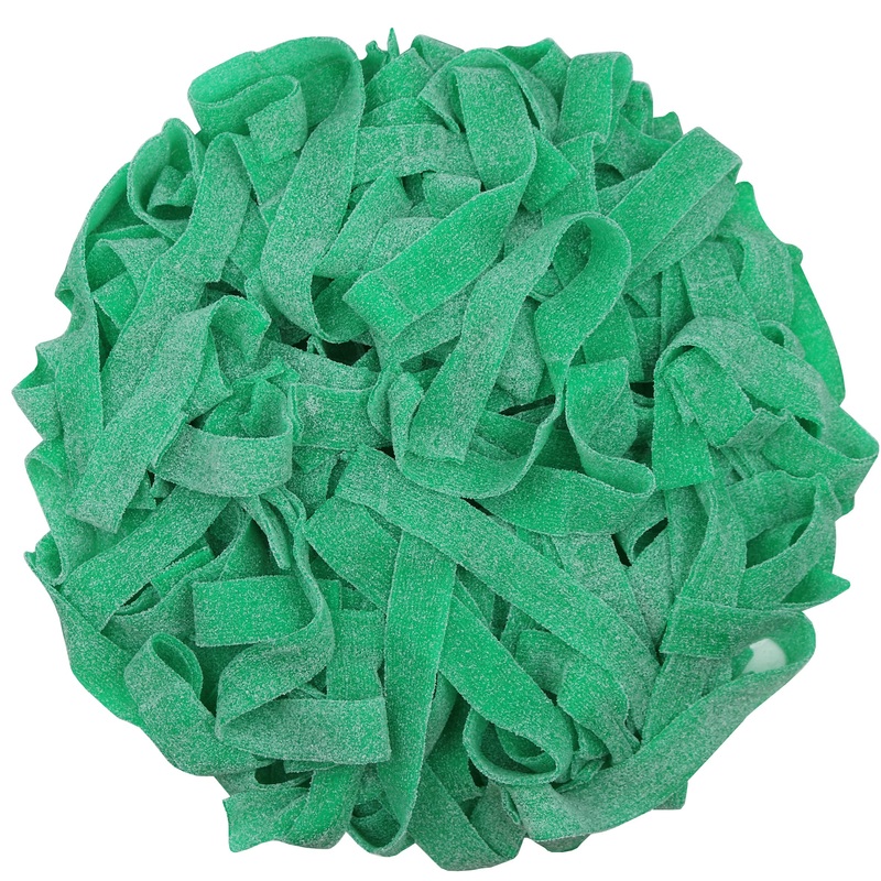 Variety Color Sour Gummy Belts (Green Apple, 6.6 Lb)