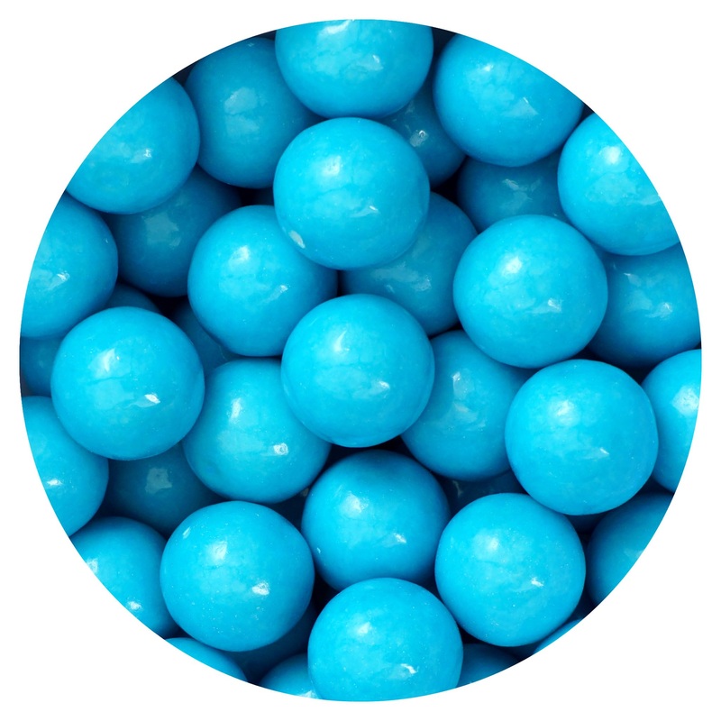 Blue Gumballs 1 Inch Gumballs, 2 Pound Bulk Bag (Approx. 110 Pieces), Blue Candy, Gumballs 1 Inch Blue, The Hampton Popcorn & Ca