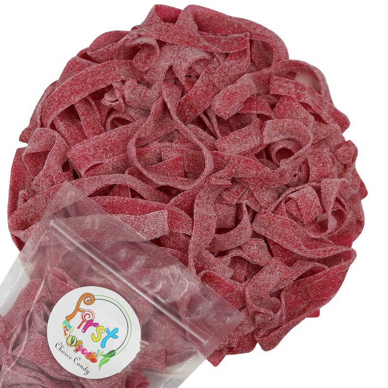 Variety Color Sour Gummy Belts (Wild Cherry, 1.5 Lb)