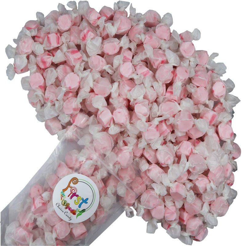 Variety Gourmet Saltwater Taffy (Pink Bubble Gum, 5 Pound)