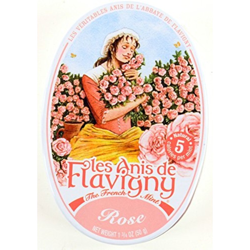 2 Pack Les Anis De Flavigny Rose Hard Candy 1.75-Ounce (50G) Tins