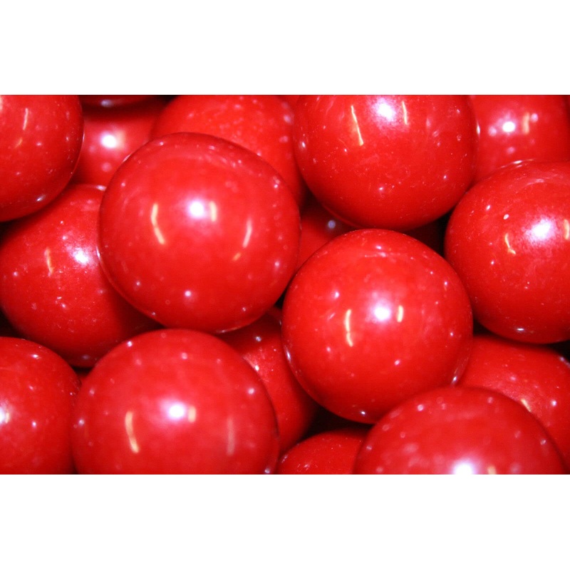Bayside Candy 1'' Large Gumballs - Colored Gumball Collection - Gumball Machine - Shimmer And Solid Colors (Red Gumballs 1'' Lar