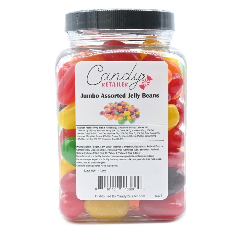 Candy Retailer Jumbo Jelly Beans (1 Lb, Assorted)