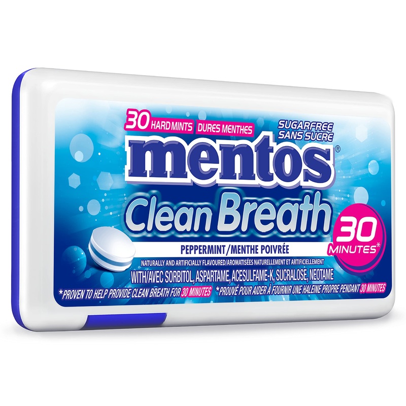 Clean Breath Mints, Peppermint, 30 Pc/Pack Of 12, Package