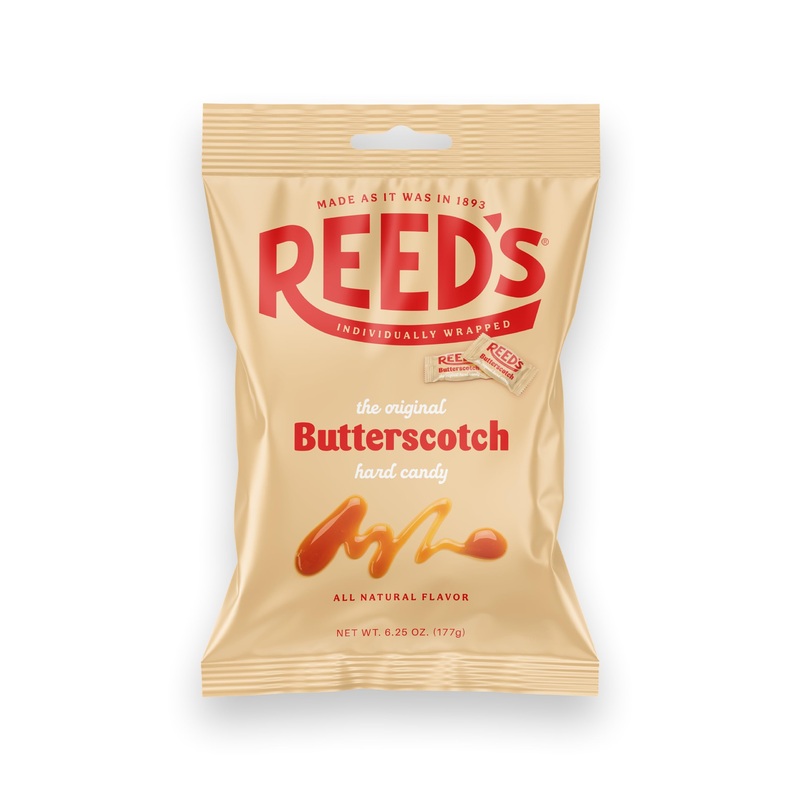 Reeds Butterscotch Candy, 6.25Oz Bag (Pack Of 1) Individually Wrapped Butterscotch Hard Candy, The Hampton Candy Company