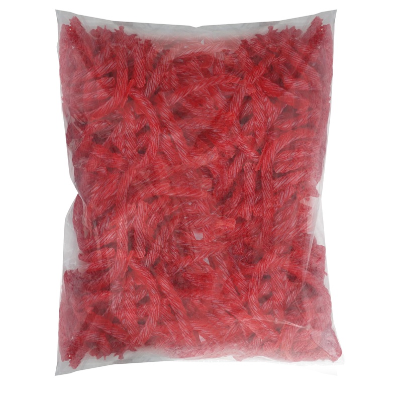 Strawberry Flavored Twists, 5 Pound Bag (1 Pack), Licorice Candy, The Hampton Candy Company