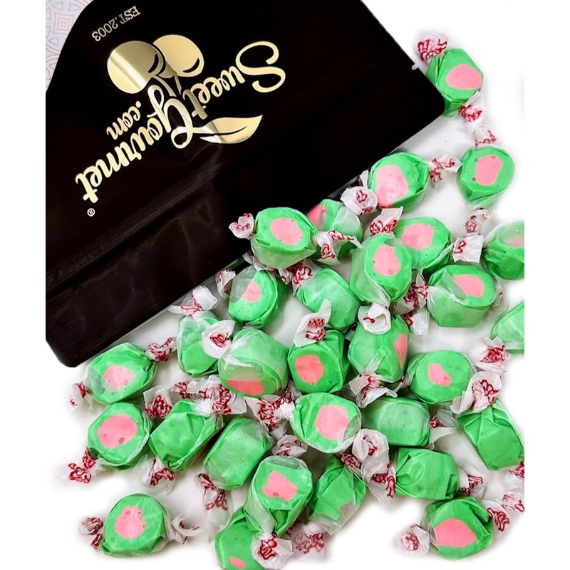 Sweetgourmet Watermelon Salt Water Taffy Bulk Candy | 1 Pound