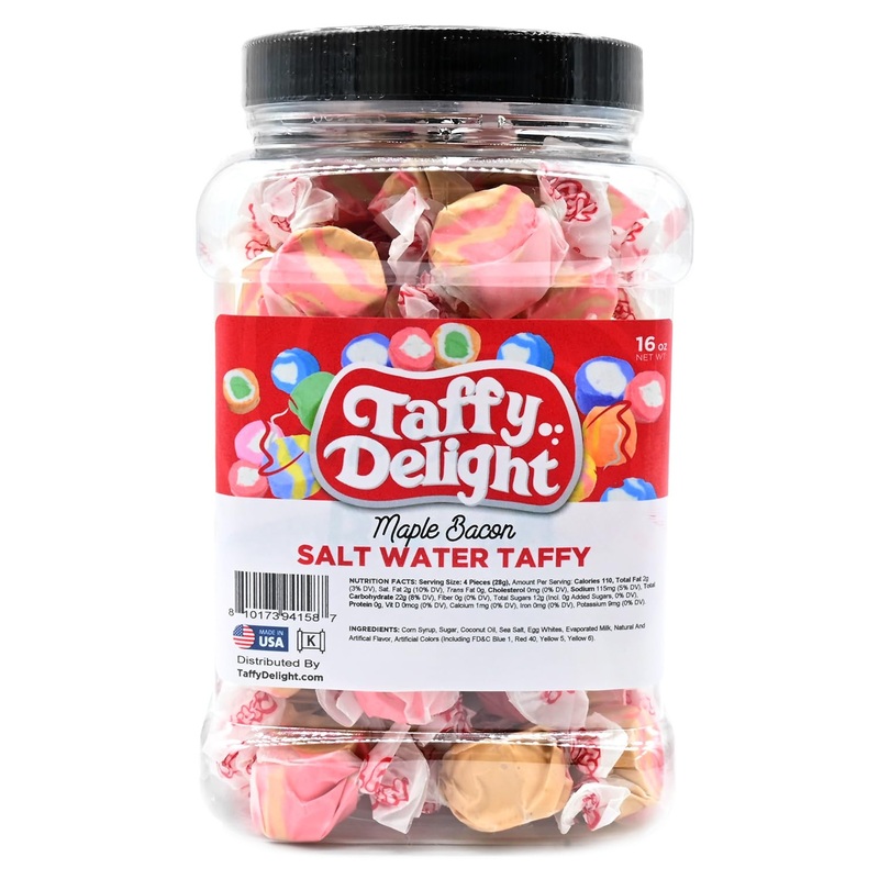 Taffy Delight Salt Water Taffy (16Oz, Maple Bacon)