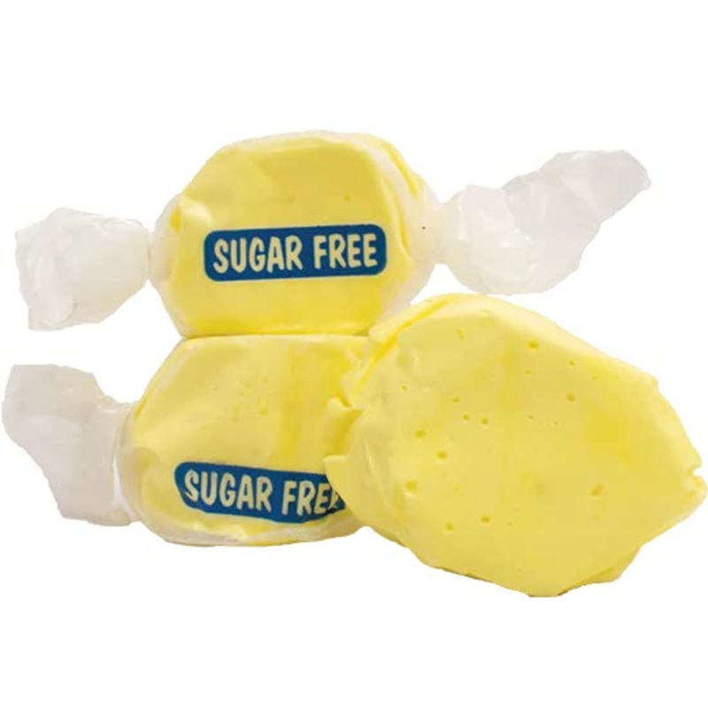 Taffy Town Candies- Sugar Free Banana | Gourmet Taffy| Nougat-Style Candy| Soft & Delicious| Sumer Snack Treats| Party Good Cand